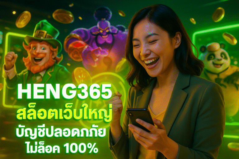 HENG365 สล็อตเว็บใหญ่ บัญชีปลอดภัย ไม่ล็อค 100%