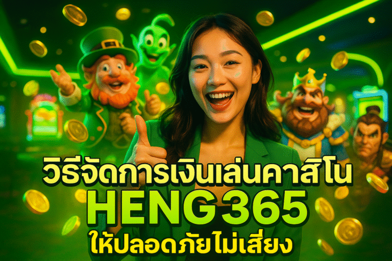 วิธีจัดการเงินเล่นคาสิโน HENG365 ให้ปลอดภัยไม่เสี่ยง