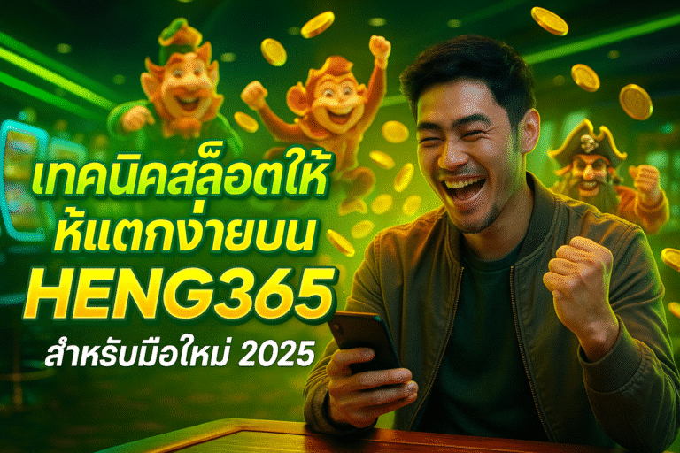 เทคนิคสล็อตให้แตกง่ายบน HENG365 สำหรับมือใหม่ 2025